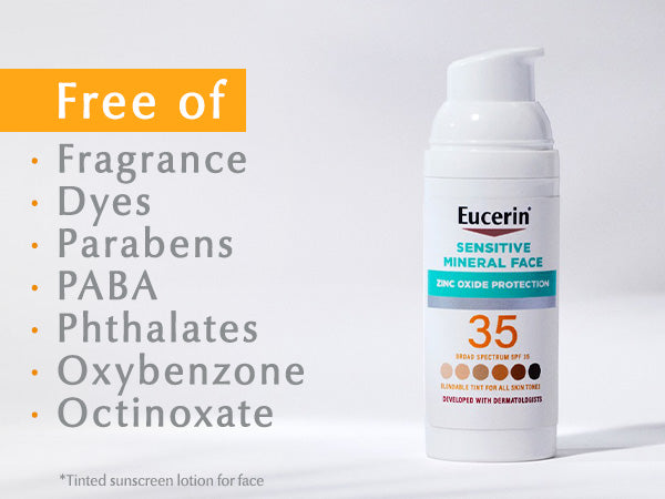 Eucerin Sensitive Mineral Tinted Sunscreen SPF 35