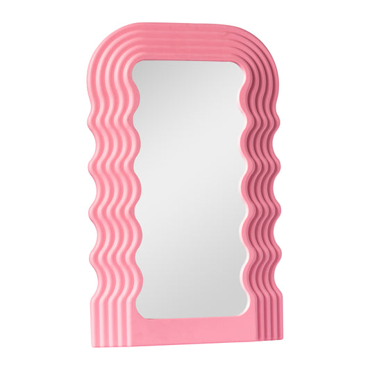 Pink Wavy Mirror para Vanity
