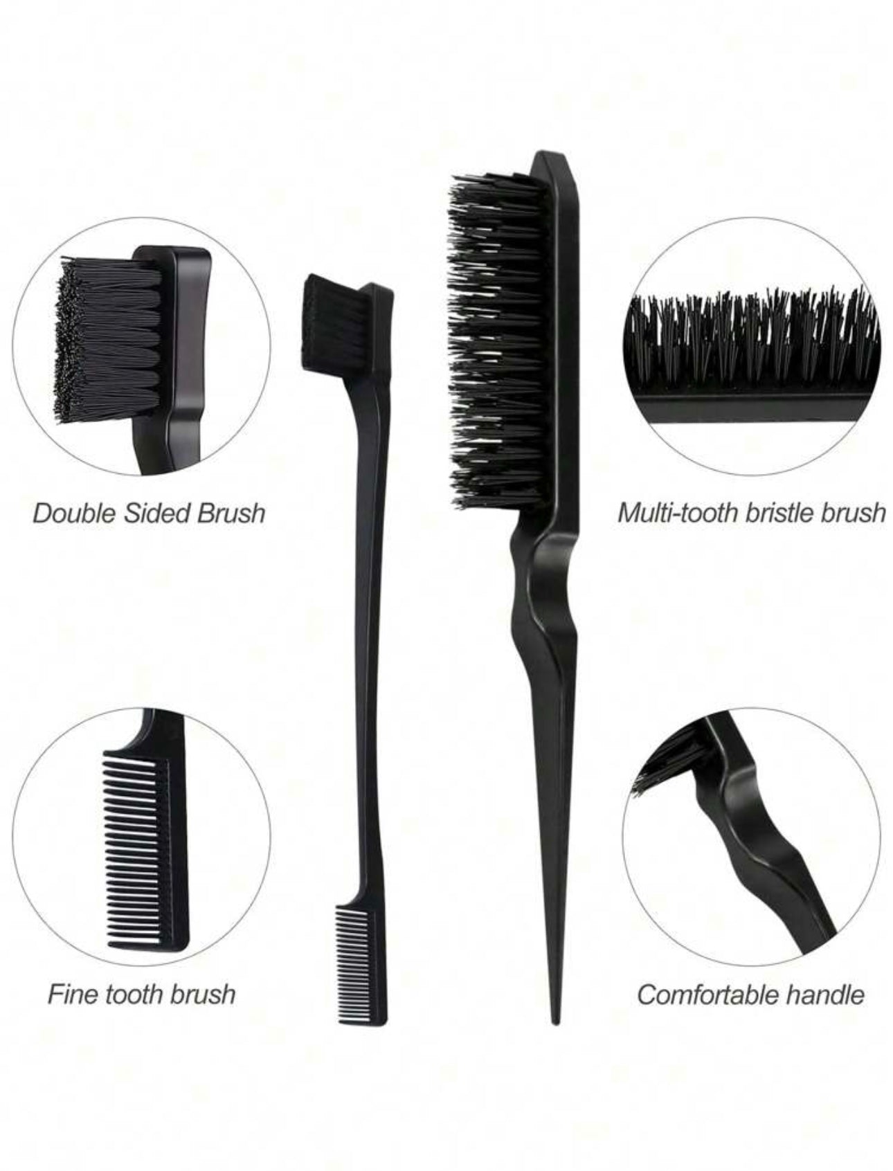Set de 3 Cepillos para peinado