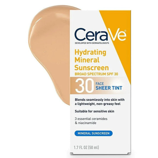 Cerave Hydrating Mineral TINTED Sunscreen SPF 30