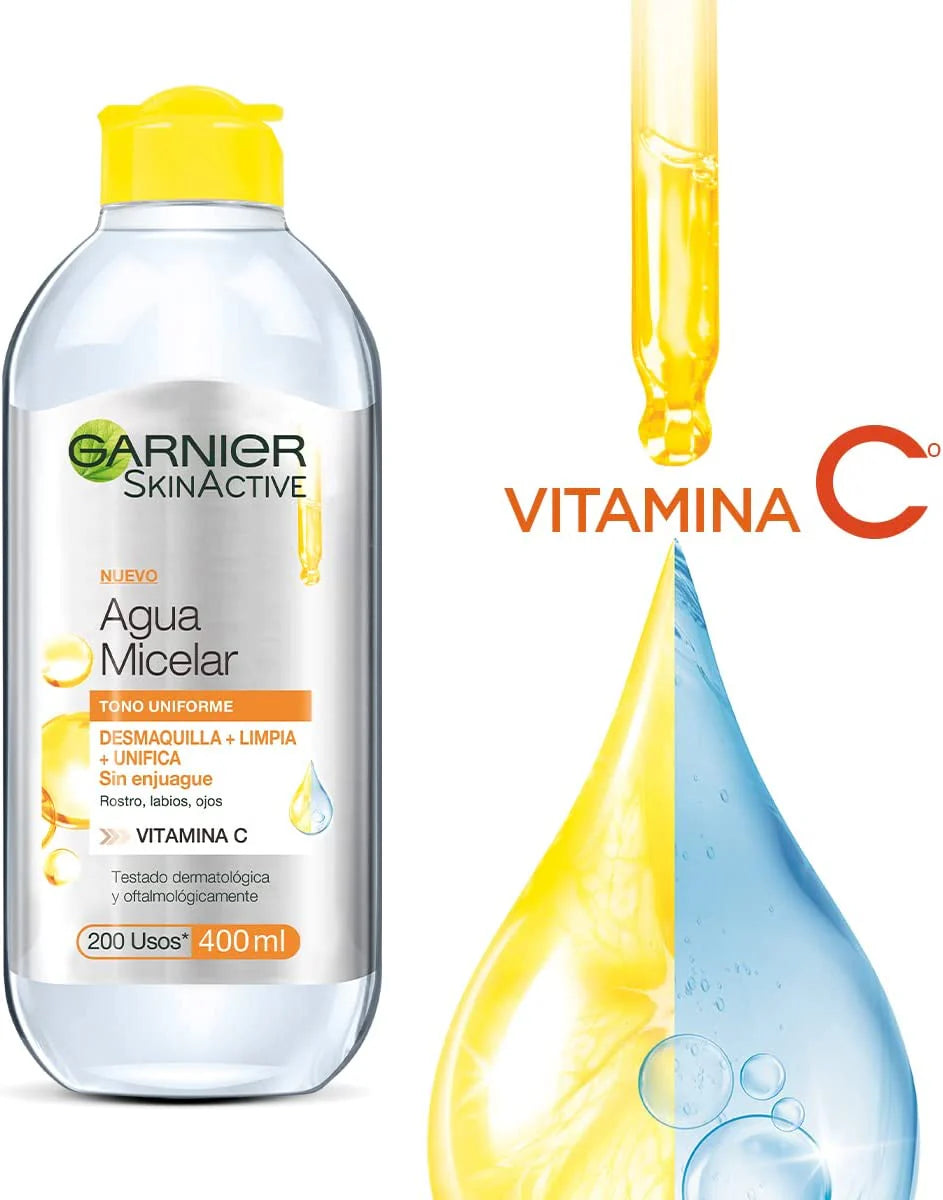 Agua Micellar Garnier Tono Unificante