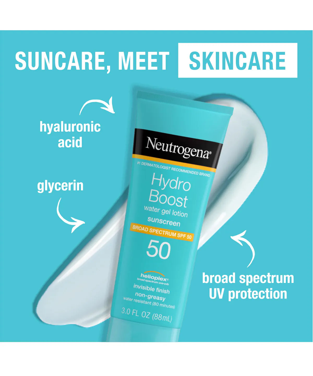 Neutrogena Hydro Boost Water Gel Lotion Protector Solar SPF 50