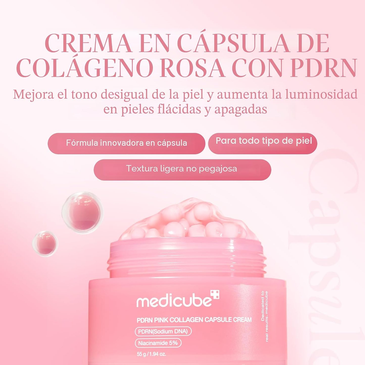 Medicube PDRN Pink Collagen Capsule Crema Hidratante
