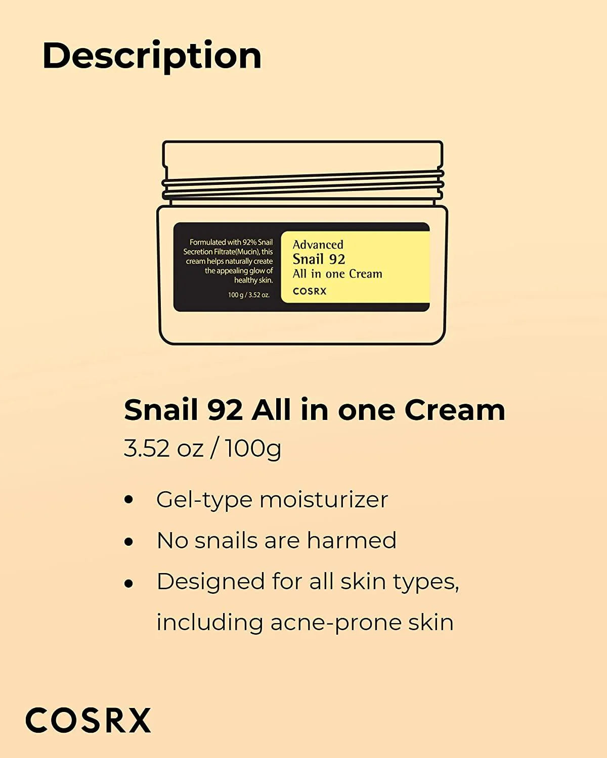 COSRX Advanced Snail 92 All in one Cream