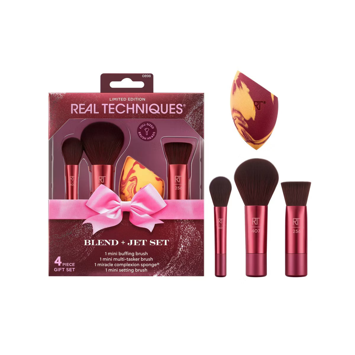 Real Techniques Mini Make Up Brush And Sponge Gift Set