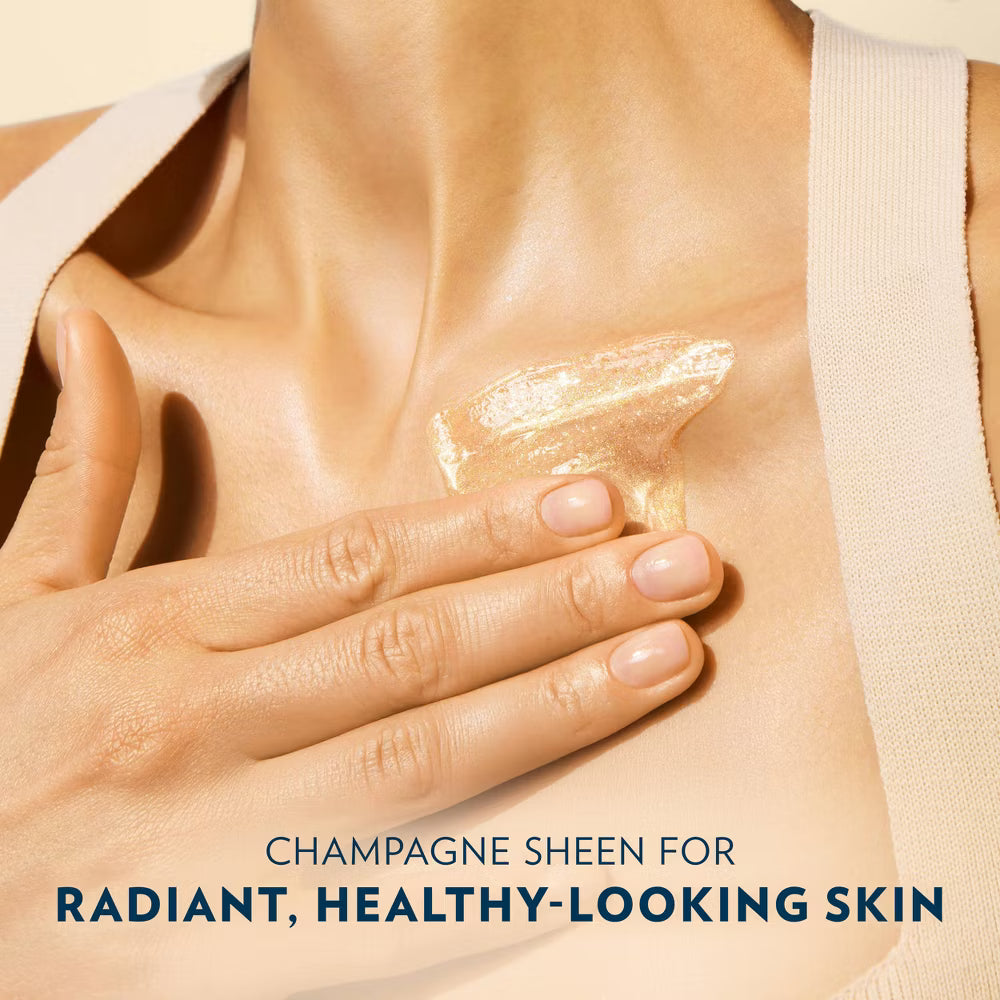 Vaseline Glazed & Glisten Vanilla Cocoa Shimmering Gel Body Oil