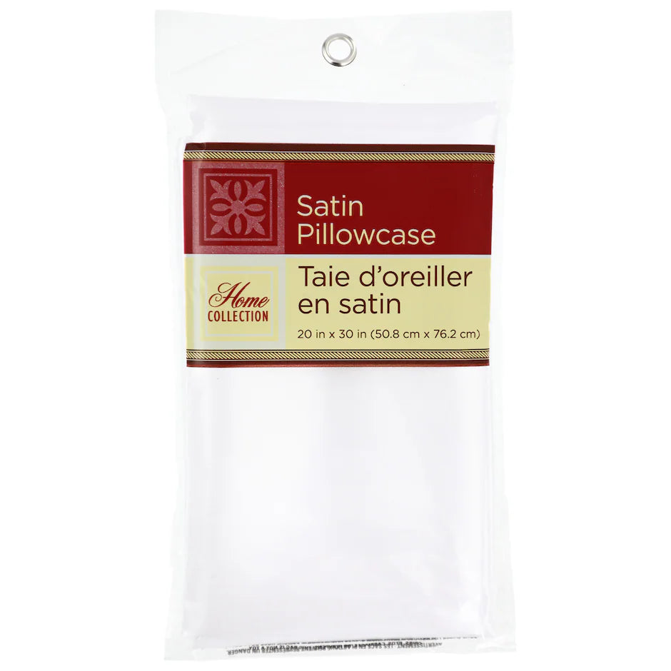 Satin Pillowcase Color Blanco